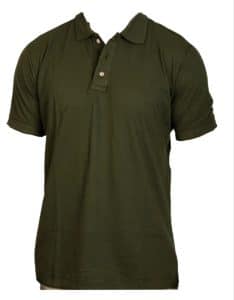Playera tipo polo color verde militar